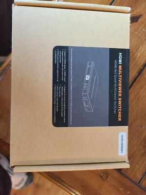 INVID-HDMI 4x1 Quad Multi-Viewer Switcher 1 in 4 OUT HDMI Switch w/remote