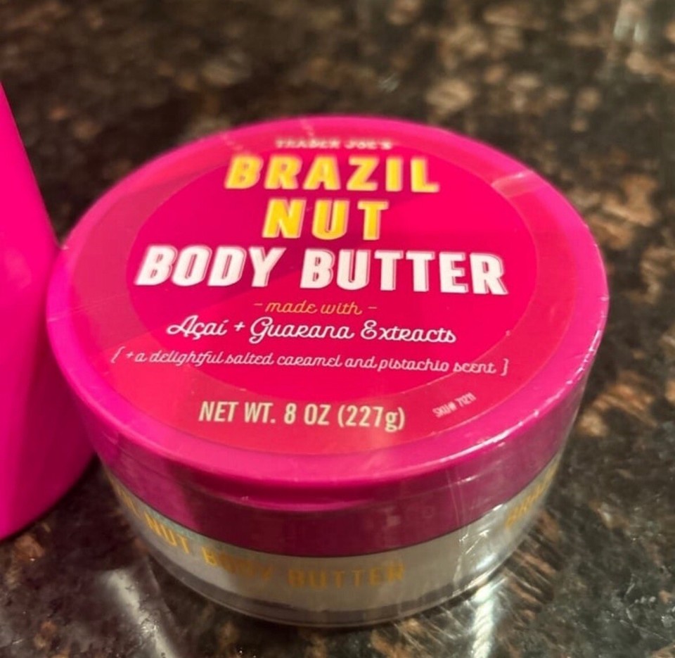 3pcs All About Trader Joe's Brazil Nut Body Butter, Body Oil, Candle