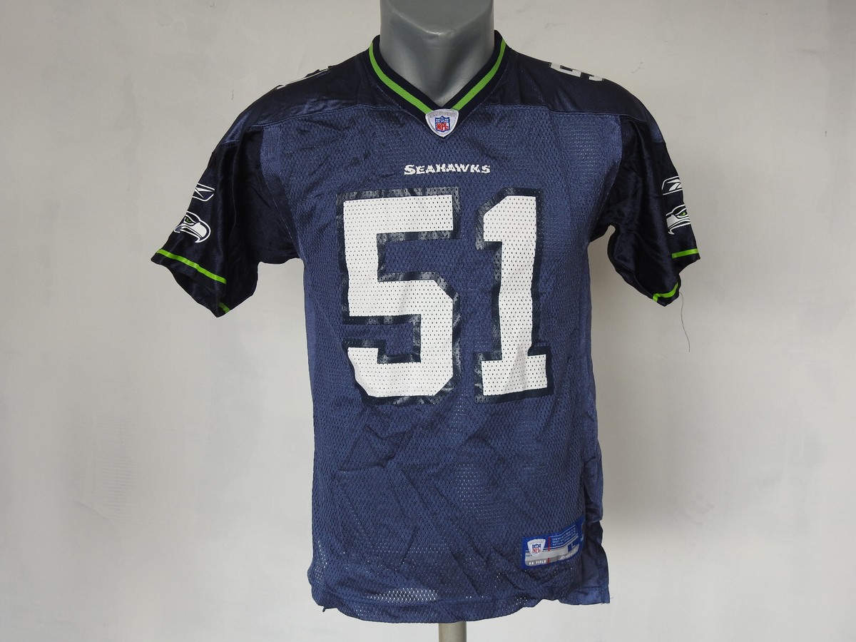 Seattle Seahawks Jersey #51 Tatupu Reebok Gray Shirt Size Boys L