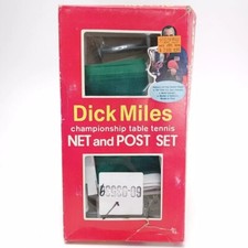Vtg Dick Miles Championship Table Tennis Net And Post Set NEW Open Box Ping Pong