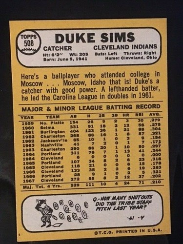 1968 Topps Baseball Singles - 458 to 598 - High Numbers -- Pick Your Card - - Picture 109 of 470