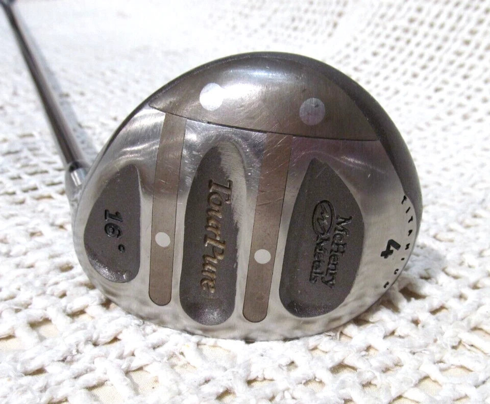 McHenry Metals TOUR PURE титан 16* градусов 4 вуда под правую руку ~ графитовый стержень Senior Flex - Изображение 4 из 4