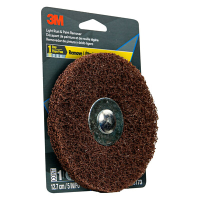 3M 5''/127mm LIGHT RUST & PAINT REMOVER Stripper Grinding Disc for Electric Drill