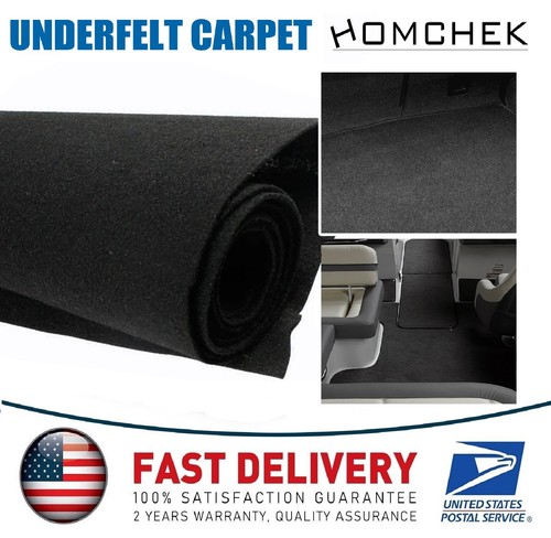 79"x59" Automotive/Boat Carpet underlay Padding Premium Black Moulded Carpet 2MM