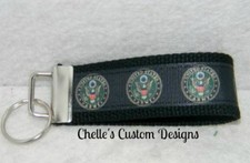 Army Military Black medium key fob key chain GREAT GIFT