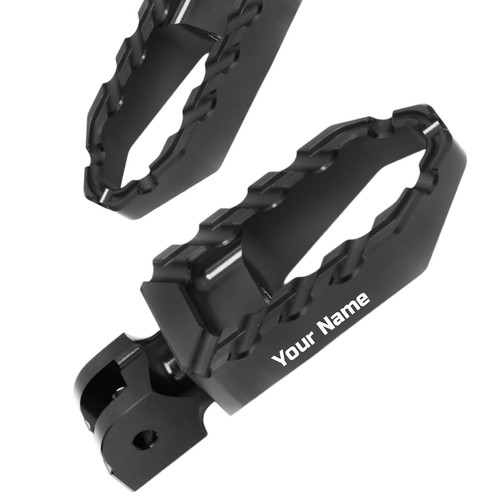 Blue Aluminum Highway Foot Pegs - Compatible With M2 Cyclone S3 Thunderbolt Motorcycles