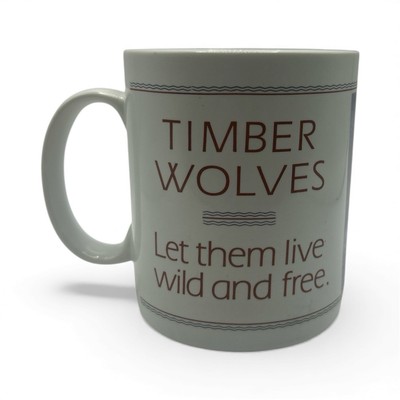 Leaning  Tree Wolf Mug John Muir Quote Coffee Mug MGR 89