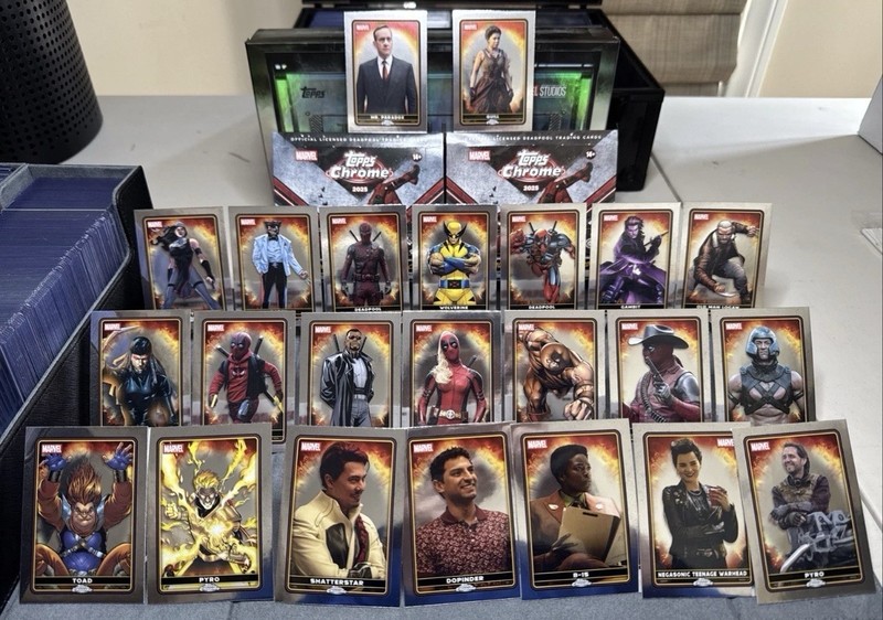 BASE CARD LOT (44) 2025 Topps Deadpool Chrome - NO DUPLICATES - HALF SET