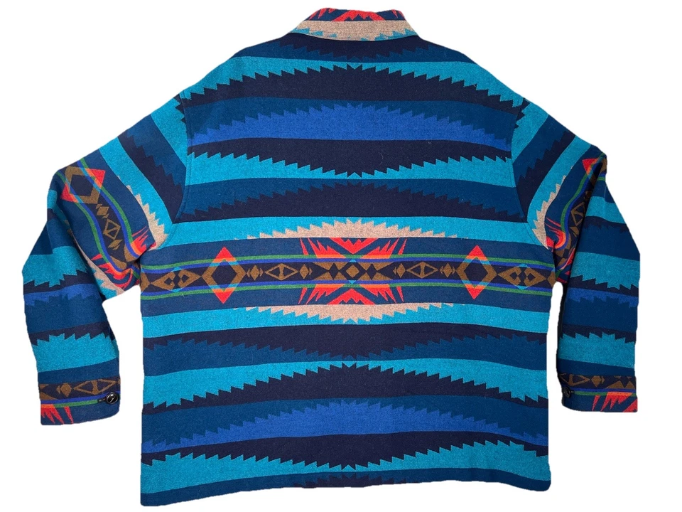 Chaqueta Pendleton Para Hombres XXXL 3X Camisa Chaqueta Lahaina Patrón de Onda Hawaiano Surf Foto 2 de 4