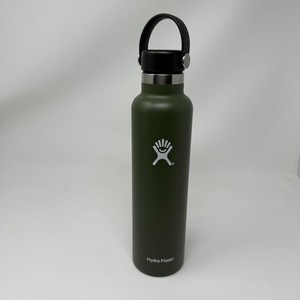 Hydro Flask 24oz Water Bottle Green Insulated Stainless Handle Lid Hot Cold
