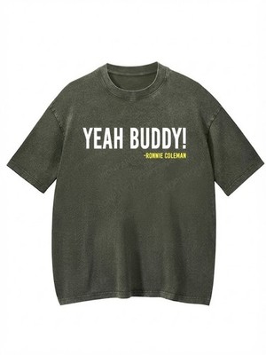 Yeah Buddy! Ronnie Coleman Bodybuilding Gym Washed Shirt