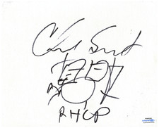 Red Hot Chili Peppers Chad Smith Autograph Autographed 8x10 Canvas RHCP Drummer 