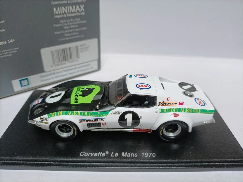 Spark 1/43 Chevrolet Corvelle # 1 LeMans 1970 Le Mans Rally Car Model  - Image 2 of 4