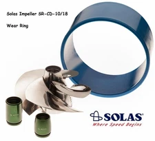 Solas SeaDoo GTI 130 155 4-Tec Impeller SR-CD-10/18 Wear Ring & Cone 2006-2008