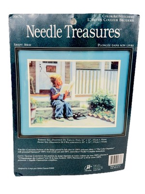 Needle Treasures Crewel Kit # 00676 SWEPT AWAY Robert Duncan 2000