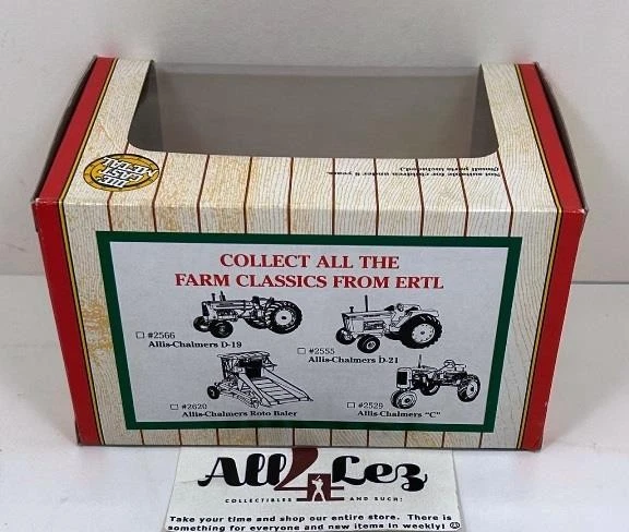 VINTAGE "FARM CLASSICS" ERTL ALLIS CHALMERS ROTO BALER DIECAST TRACTOR 1:43, NIB - Image 2 of 2