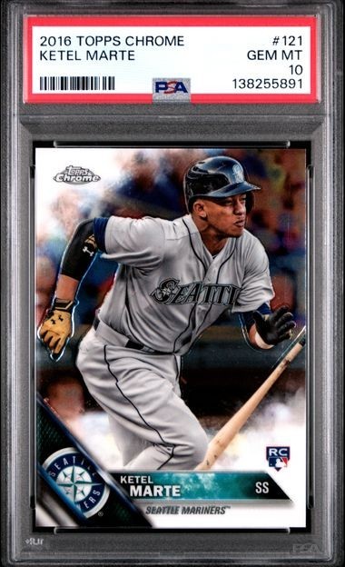 KETEL MARTE 2016 Topps Chrome #121 PSA 10 GEM MT RC