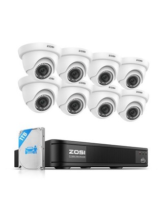 5MP 3K Lite 8 Channel H.265+ Home Security Camera System with AI Human Vehicl...