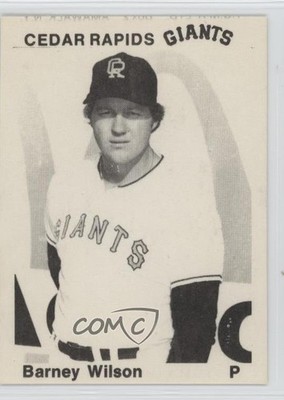 1976 TCMA Cedar Rapids Giants Barney Wilson 8d2