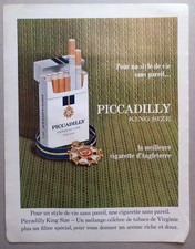 1967 PICCADILLY Cigarettes Print Ad Air France Revue Magazine French Vintage