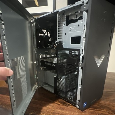 15L HP Victus Series Gaming Desktop Computer Tower Black GeForce GTX GPU + Cord
