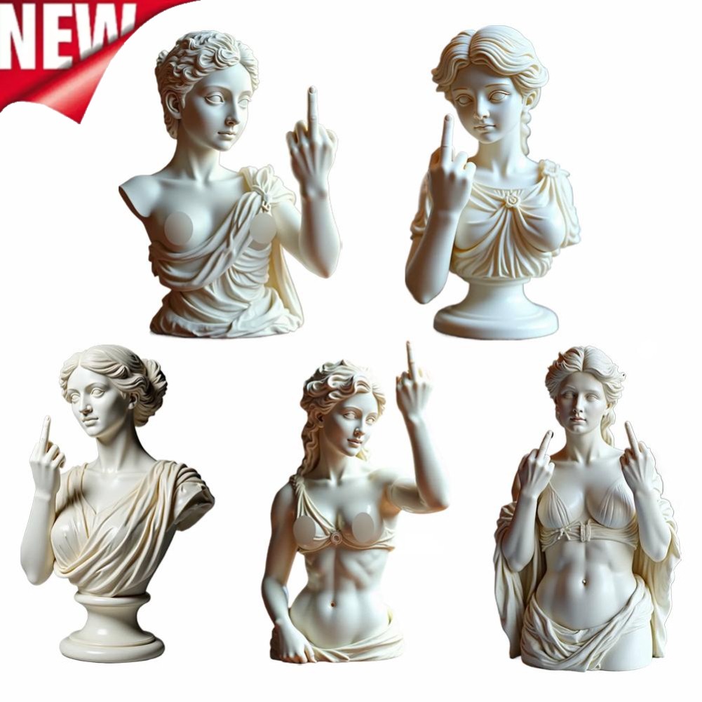 Vienna Goddess Statue Middle Finger Ornament NE W