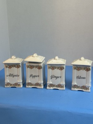 Vintage Set of 4 Closed Chandelier Containers
