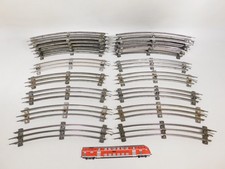 20x M&auml;rklin Spur 0 3610 A Blech Gleis 12er Kreis elektrischen Betrieb #DU523-3