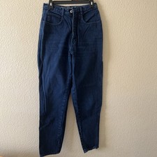 Vintage Anchor Blue Jeans Womens Blue Dark Wash Straight High Rise Denim USA 9