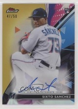 2021 Topps Finest Gold Refractor 47/50 Sixto Sanchez #FA-SS Auto 0nr3