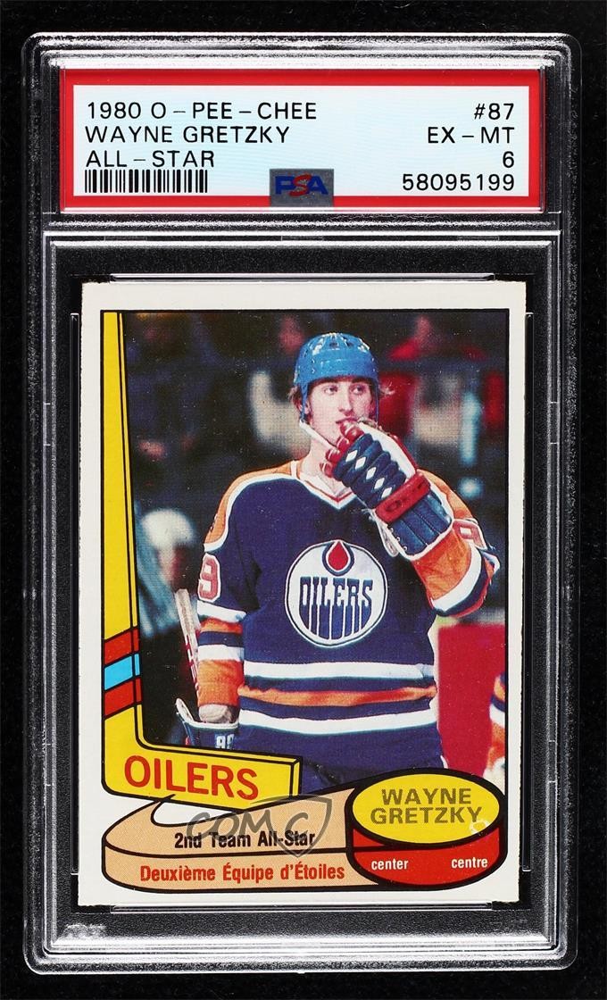 1980-81 O-Pee-Chee All Star Wayne Gretzky #87 PSA 6 HOF 0ll