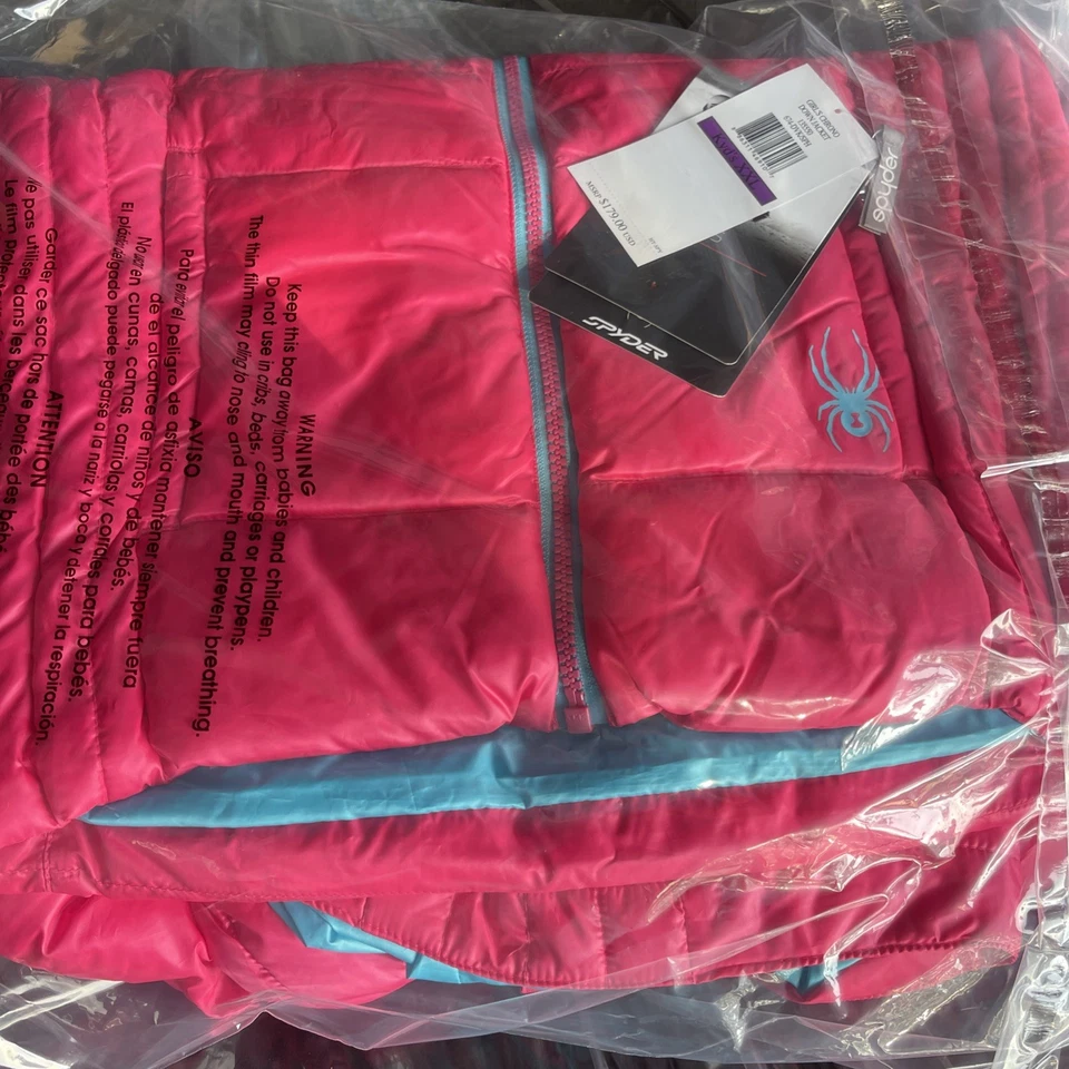 Chaqueta de plumón Spyder niños niñas crono talla XXL (20) se adapta a mujeres talla S, nueva con etiquetas Foto 4 de 4