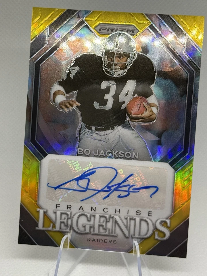 Panini Prizm Bo Jackson Auto 02/10 Gold Prizm 2022 Foto 3 de 4