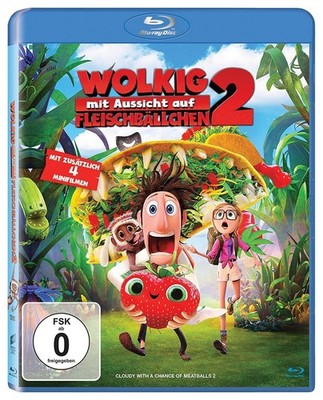 Blu-ray/ Wolkig mit Aussicht auf Fleischbällchen 2 !! Topzustand !!