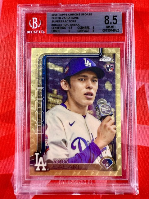 2025 Topps Chrome Update ROKI SASAKI Superfractor 1/1 Variation BGS Card