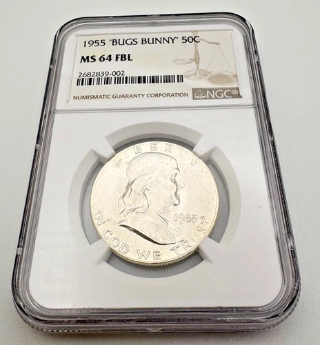 1955 Franklin MS64 FBL FS-401 Bugs Bunny Half Dollar NGC (#9)