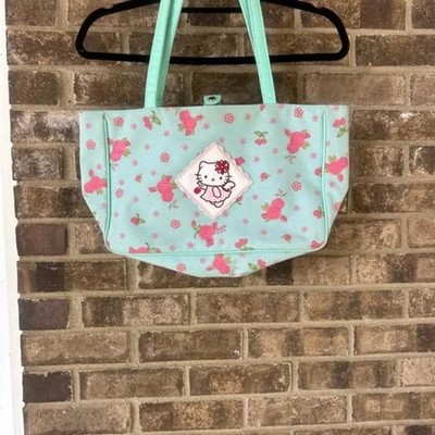 Vintage Sanrio Hello Kitty ''Angel Rose'' Floral Tote