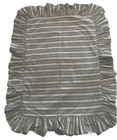 Three (3) Ralph Lauren Caulfield Lght Green Striped Ruffle Pillow Shams Vintage — photo 1