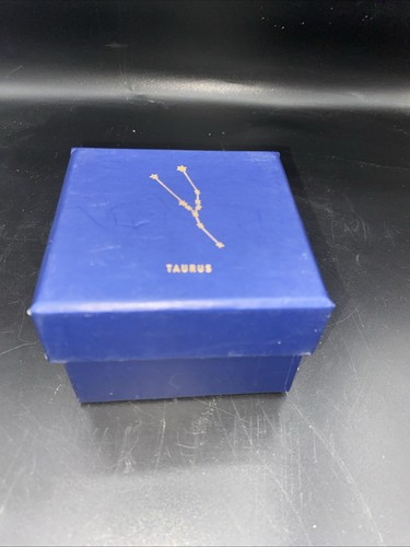 Fringe Studio Taurus Zodiac Constellation 2-Piece Ceramic Round Trinket Box New - Picture 7 of 7