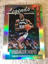 2018-19 Hoops Legends of the Ball David Robinson SA San Antonio Spurs #LEG-2