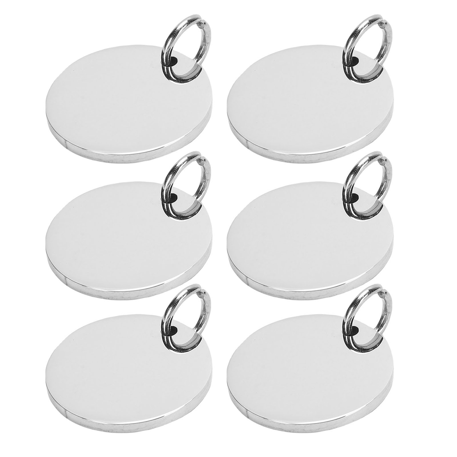 20PCS 20mm Round Engraving Tag Durable Engraving Blanks For Crafting Trending