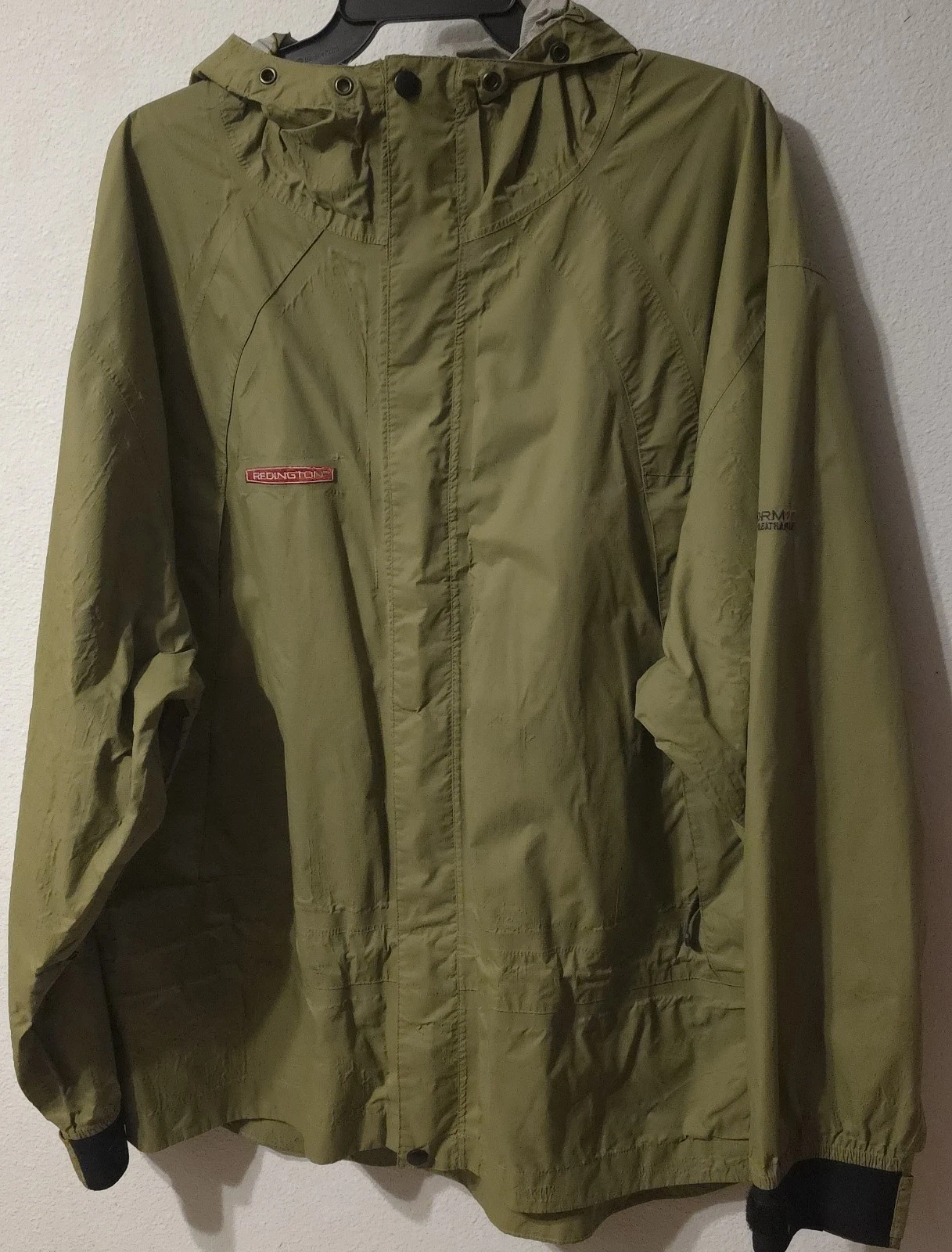 Redington Red Storm 2.5 Jacket Mens Sz Lg Rain Coat Waterproof Fishing Hooded