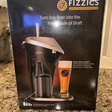 Fizzics FZ101 Original Beer Enhancement System Micro-Foam Technology New OpenBox
