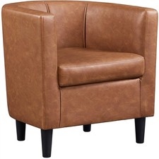 Barrel Chair Accent Arm Chair Upholstered Club Chair Contemporary Style
