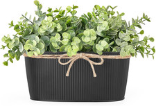Artificial Eucalyptus Faux Plants Indoor for Farmhouse Home Decor Fake Potted Pl