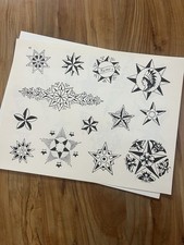 Antique rare vintage tattoo flash Milton Zeis supply house 1950s/1960s NOS