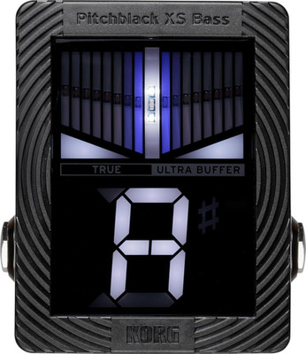Pitchblack XS Compact Chromatic Bass Guitar Pedal Tuner W/ Four Display Modes an
