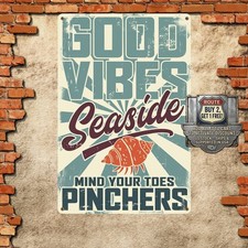 Life is Better at the Beach Metal Sign Coastal Wall Decor