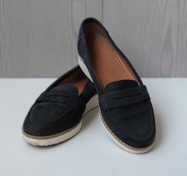 Women Carvela Loafers Navy Suede 39