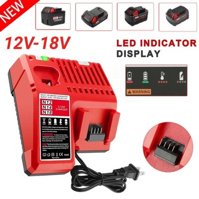 Rapid Charger For Milwaukee 48-59-1812 For M12 For M18 18V 12V Dual Voltage NEW